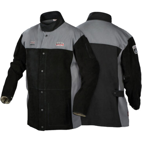 Veste de soudage FR robuste de s&eacute;rie XVI, Cuir, Moyen, Noir Pathway Supply LP