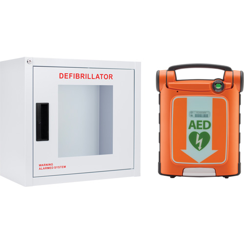 Powerheart&reg; G5 AED & Cabinet Kit, Automatic, Bilingual, Class 3 Pathway Supply LP