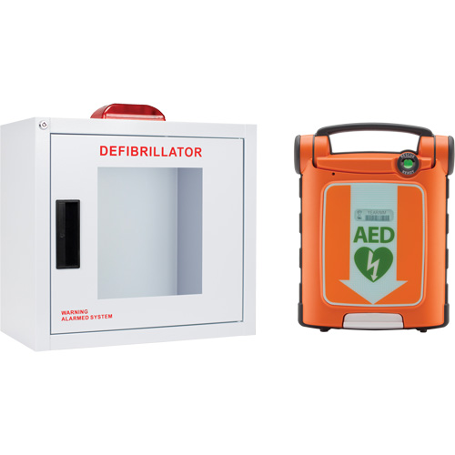 Powerheart&reg; G5 AED & Cabinet Kit, Semi-Automatic, Bilingual, Class 3 Pathway Supply LP