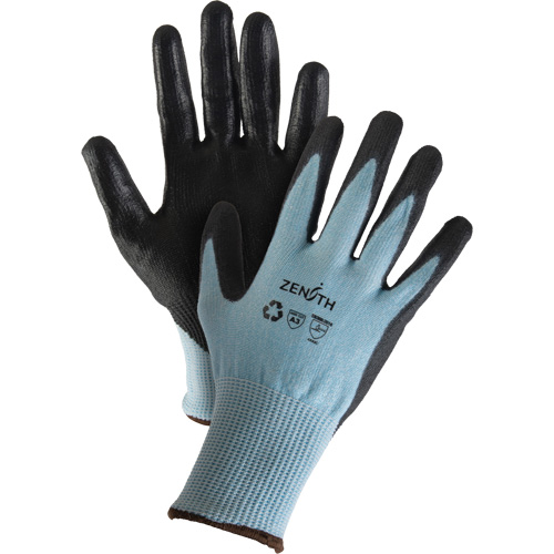 Eco-Friendly Stretch Cut-Resistant Gloves, Size 10, 13 Gauge, Polyurethane Coated, HPPE/RPET Shell, ASTM ANSI Level A3 Pathway Supply LP