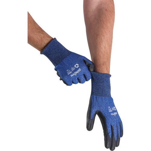 Gants &eacute;lastiques &eacute;cologiques r&eacute;sistants &agrave; la coupe, Taille 10, Calibre 18, Rev&ecirc;tement Polyur&eacute;thane, Enveloppe en Acier inoxydable/PEHP/rPET, ASTM ANSI niveau A5 Pathway Supply LP