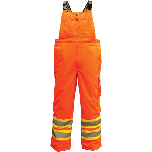 6450PO Freezer 300D Trilobal Overalls, Polyester, X-Large, High Visibility Orange Pathway Supply LP