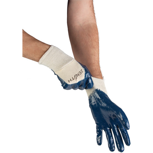 Medium-Weight Interlock Lined Gloves, 10/X-Large, Nitrile Coating, Cotton Shell Pathway Supply LP