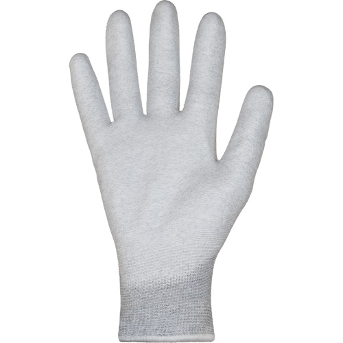 KnitActiv Electrostatic Dissipative Low-Linting White Gloves, 5, Polyurethane Coating, 13 Gauge, Nylon/Cotton Shell Pathway Supply LP