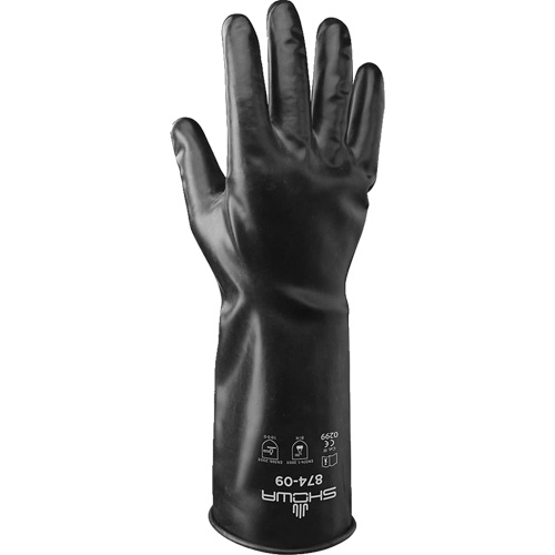 874 Chemical-Resistant Gloves, Size Small/7, 14" L, Butyl Rubber, 13.78-mil Pathway Supply LP