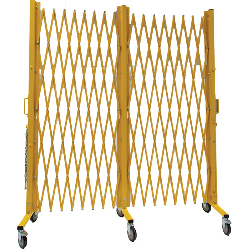 Barri&egrave;re extensible, 84" h x 20' lo, Jaune Pathway Supply LP