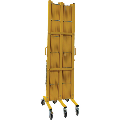 Barri&egrave;re extensible, 84" h x 20' lo, Jaune Pathway Supply LP