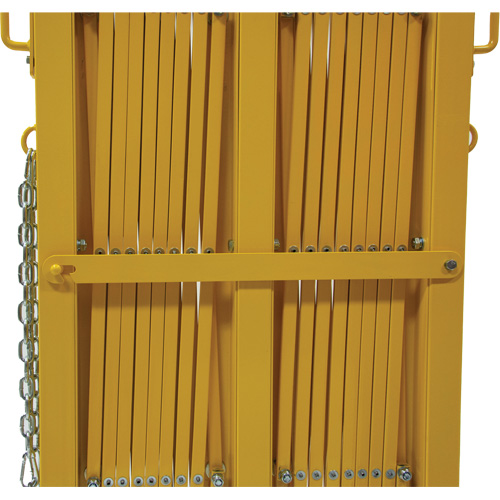 Barri&egrave;re extensible, 84" h x 20' lo, Jaune Pathway Supply LP