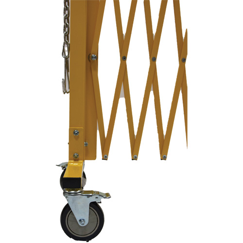 Barri&egrave;re extensible, 84" h x 20' lo, Jaune Pathway Supply LP