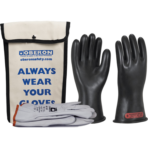 Class 0 Rubber Electrical Glove Kit, 8, 11" L, 20 cal/cm², NFPA 70E Pathway Supply LP