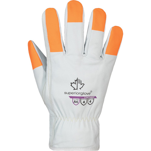 Endura Pro High-Visibility Cut-Resistant Gloves, Size Small, Cowhide Shell, ASTM ANSI Level A6 Pathway Supply LP