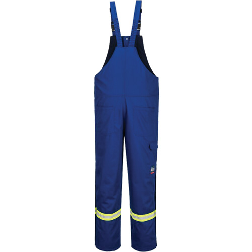 Bizflame&reg; 88/12 Insulated Bib Pants, Cotton/Nylon, Medium (Tall), Blue Pathway Supply LP