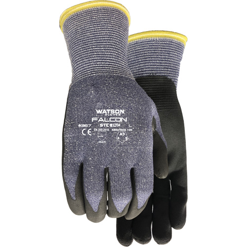 Gants r&eacute;sistant &agrave; la coupe Stealth Falcon 367, Taille Petit, Calibre 15, Rev&ecirc;tement Mousse de nitrile, Enveloppe en Fibre de verre/PEHP/Nylon/Spandex, ASTM ANSI niveau A3/EN 388 niveau C Pathway Supply LP