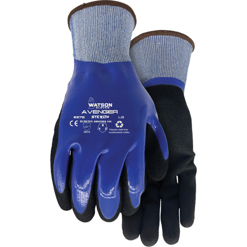 372 Stealth Avenger Gloves, Small, Nitrile Coating, 15 Gauge, RPET Shell Pathway Supply LP
