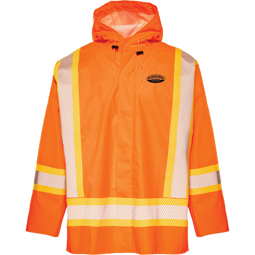 R804 Hurricane Rain Jacket, Small, High Visibility Orange Pathway Supply LP