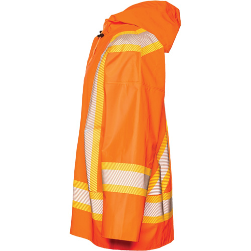 R804 Hurricane Rain Jacket, Small, High Visibility Orange Pathway Supply LP