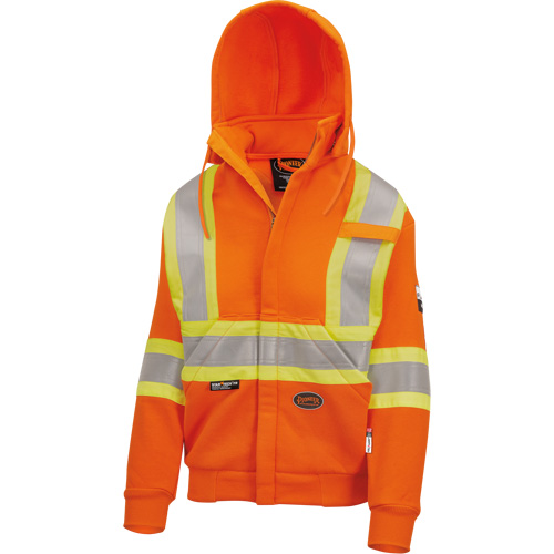 Heavyweight Safety Hoodie, Women's, X-Small, High Visibility Orange Pathway Supply LP