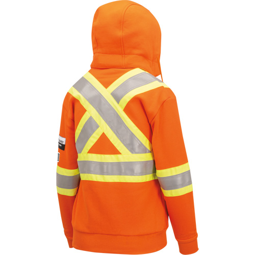 Heavyweight Safety Hoodie, Women's, X-Small, High Visibility Orange Pathway Supply LP