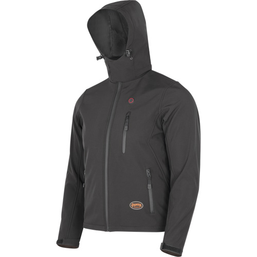 Heated Soft-Shell Jacket, Men's, Small, Black Pathway Supply LP