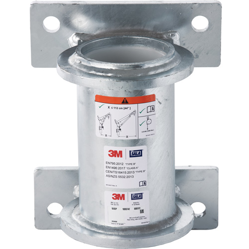 DBI-SALA&reg; Confined Space Wall Mount Base, Galvanized Pathway Supply LP