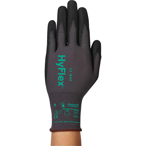 Gants Hyflex 11-844, Taille 5/2T-petit, Calibre 15, Rev&ecirc;tement Mousse de nitrile, Enveloppe en Nylon/Spandex, ASTM ANSI niveau A1/EN 388 niveau 1/EN 388 niveau A Pathway Supply LP