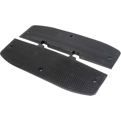 Speed Hump End Caps, Rubber, 2' L x 16" W x 1-1/4" H Pathway Supply LP