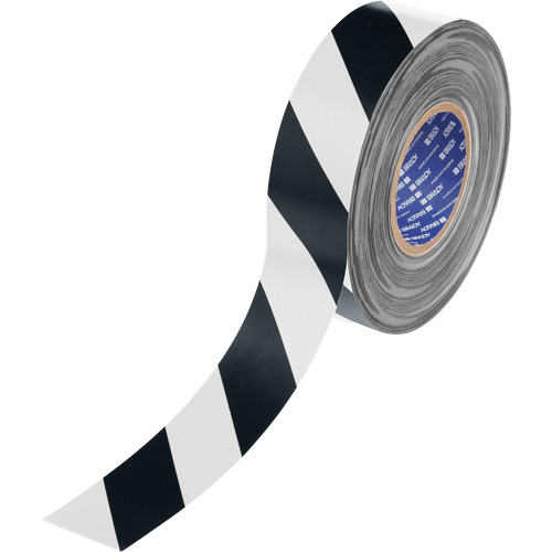 ToughStripe&reg; Max Floor Marking Tape, 2" x 100', Polyester, Black and White Pathway Supply LP