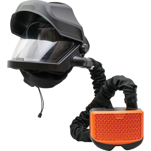 PEAKAIR MAXSHIELD avec devant rabattable & ensemble de souffleur ADF X90VX, Respirateur &agrave; masque, Pile Lithium-ion Pathway Supply LP