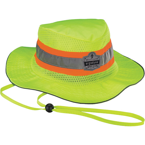 Chapeau de soleil de garde forestier GloWear 8935, 2T-grand/3T-grand, Jaune lime haute visibilit&eacute;, Polyester Pathway Supply LP
