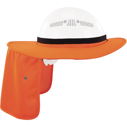 Chill-Its 6661 Universal Hard Hat Brim with Neck Shade, Hi-Vis Orange Pathway Supply LP