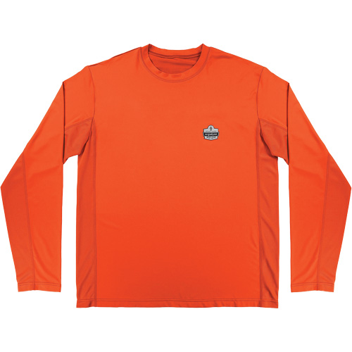 Chemise de refroidissement &agrave; manches longues avec protection solaire et UV Chill-Its 6689, Orange, Petit Pathway Supply LP