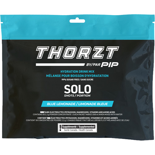 THORZT Sugar-Free Solo Shot Hydration Drink Mix, Single Serve, Blue Lemonade Pathway Supply LP