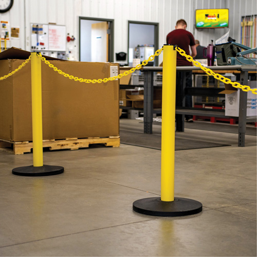 Industrial Stanchion, 37" High, Red Pathway Supply LP
