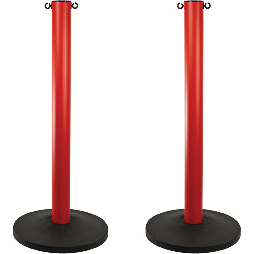 Industrial Stanchion, 37" High, Red Pathway Supply LP