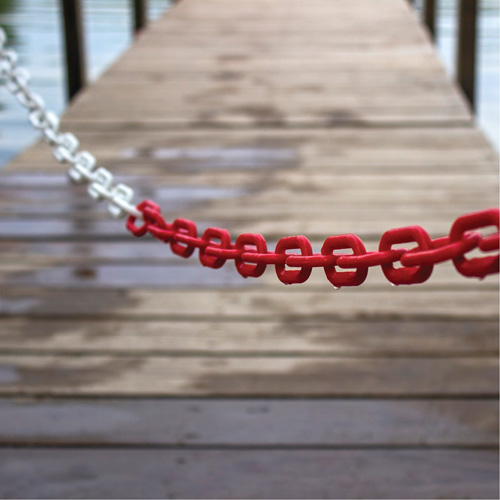 Bicolour Plastic Barrier Chain, Green/White Pathway Supply LP