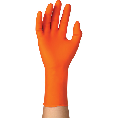 TOUCHNTUFF 93-800 Disposable Gloves, 10/9.5, Latex/Neoprene/Nitrile, 23.6-mil, Powder-Free, Orange Pathway Supply LP