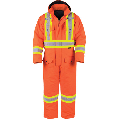 High-Visibility Lined Canvas Overalls, Small, High Visibility Orange Pathway Supply LP