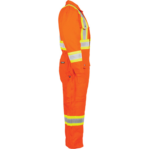 High-Visibility Lined Canvas Overalls, Small, High Visibility Orange Pathway Supply LP