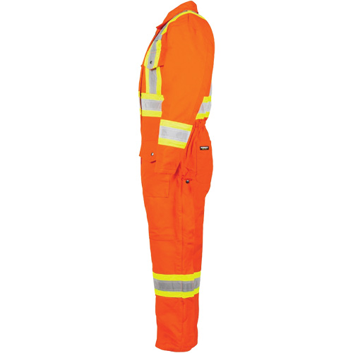 High-Visibility Lined Canvas Overalls, Small, High Visibility Orange Pathway Supply LP
