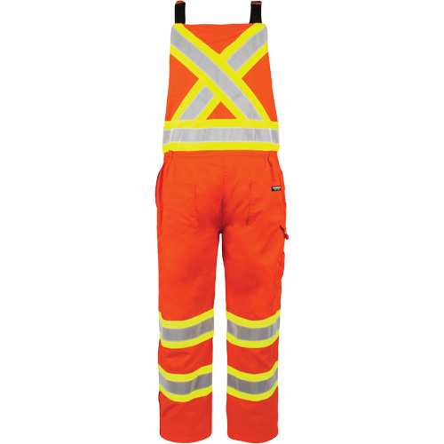 High-Visibility Unlined Overalls, Large, High Visibility Orange Pathway Supply LP