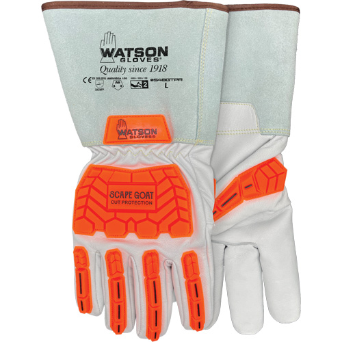 Gants r&eacute;sistants &agrave; la coupe Scape Goat, 3T-Grand, Paume en Ch&egrave;vre, Poignet Manchette/Conducteur Pathway Supply LP