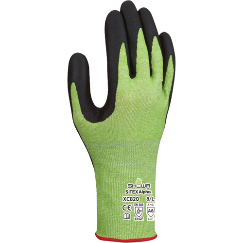 Gants r&eacute;sistants &agrave; la coupe S-TEX Alpha XC820, Taille 6/Petit, Calibre 18, Rev&ecirc;tement Nitrile micromousse, Enveloppe en Tungst&egrave;ne, ASTM ANSI niveau A6/EN 388 niveau F Pathway Supply LP