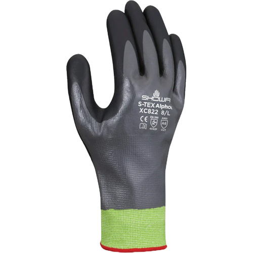 Gants r&eacute;sistants &agrave; la coupe S-TEX Alpha XC822, Taille 2T-Grand/10, Calibre 18, Rev&ecirc;tement Nitrile, Enveloppe en Tungst&egrave;ne, ASTM ANSI niveau A6 Pathway Supply LP