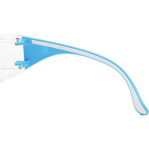 Lunettes de s&eacute;curit&eacute; bleu/blanc Adapt Lite, Lentille Transparent, Antibu&eacute;e/Anti-&eacute;gratignures, ANSI Z87+/R&eacute;pond ou surpasse la norme CSA Z94.3 Pathway Supply LP
