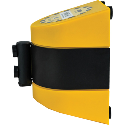 Syst&egrave;me de barri&egrave;re de s&eacute;curit&eacute; HAZLOK, Plastique, Fixation magn&eacute;tique, 30', Ruban Noir et jaune Pathway Supply LP