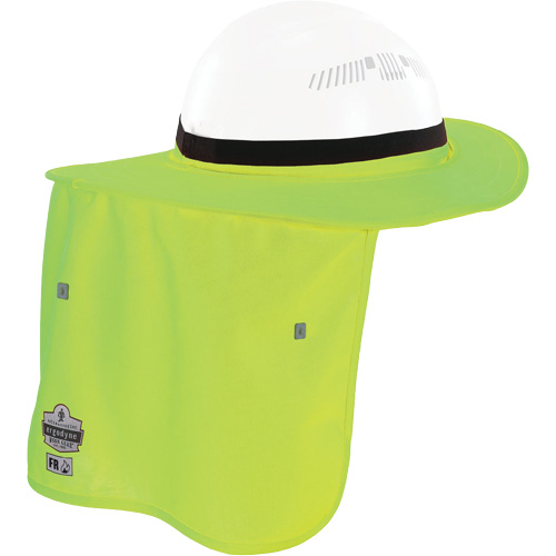 Chill-Its&reg; Lime Green FR Hard Hat Brim with Neck Shade Pathway Supply LP