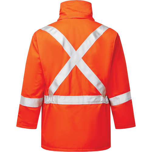 Avenger 9 oz High-Visibility Insulated Parka, Style 515, Men's, X-Small, Orange Pathway Supply LP