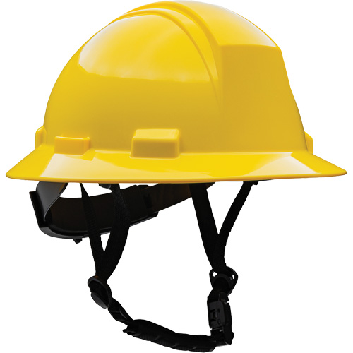 Kilimanjaro Full Brim Safety Helmet with HDPE Shell, Meets CSA Type 2, Ratchet Suspension, Non-Vented Pathway Supply LP