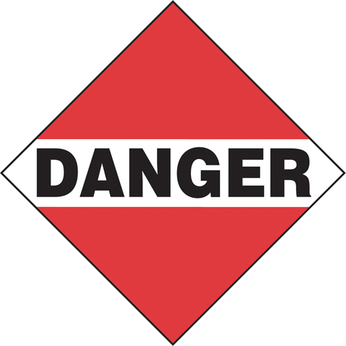 Plaque-&eacute;tiquette TMD danger chargement commun, Aluminium Pathway Supply LP