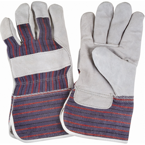 Gants d'ajusteur rugueux, Grand, Paume en Cuir de vache refendu, Doublure en Coton Pathway Supply LP